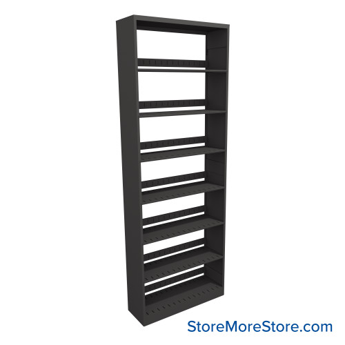 Binder Shelving, 36" W x 12" D x 97.25" H, 7 Shelves, Single-Sided Starter Unit