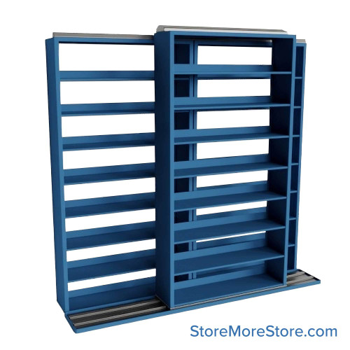 Legal Sliding File Shelves, 100" W x 32.5" D x 95.75" H