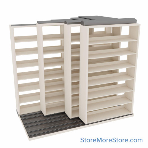 Legal Sliding File Shelves, 100" W x 66.5" D x 83.75" H