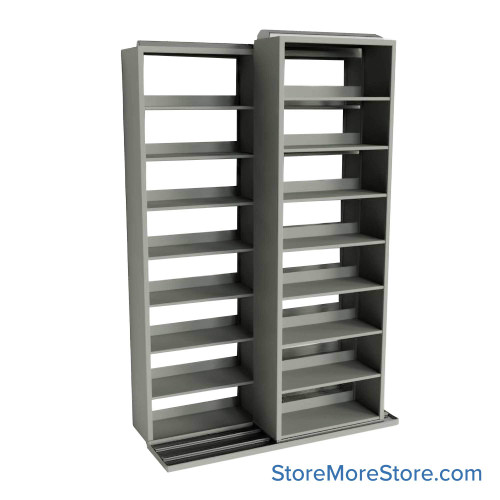 Legal Sliding File Shelves, 64" W x 32.5" D x 95.75" H