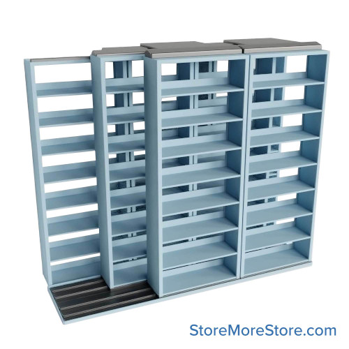 Legal Sliding File Shelves, 112" W x 49.5" D x 95.75" H