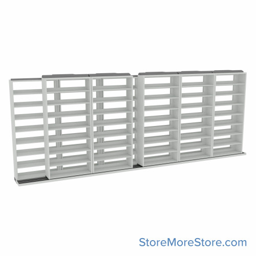 Legal Sliding File Shelves, 260" W x 32.5" D x 95.75" H