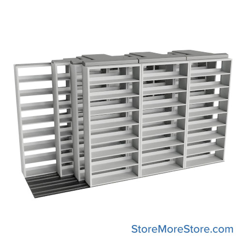 Legal Sliding File Shelves, 172" W x 66.5" D x 95.75" H