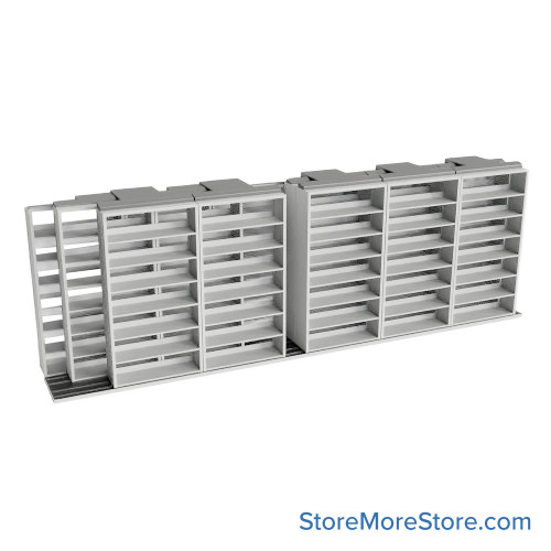 Legal Sliding File Shelves, 260" W x 49.5" D x 83.75" H