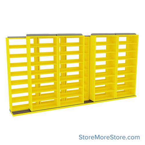 Legal Sliding File Shelves, 184" W x 32.5" D x 95.75" H