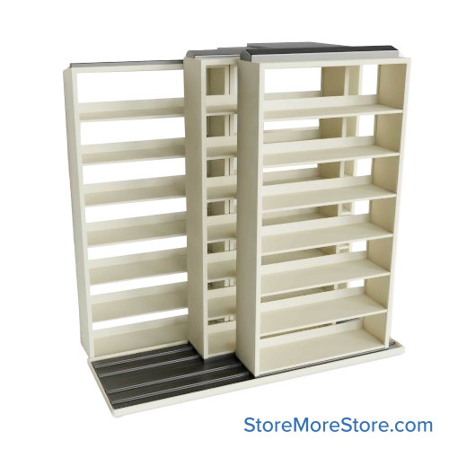 Sliding File Shelves, 88" W x 41" D x 83.75" H
