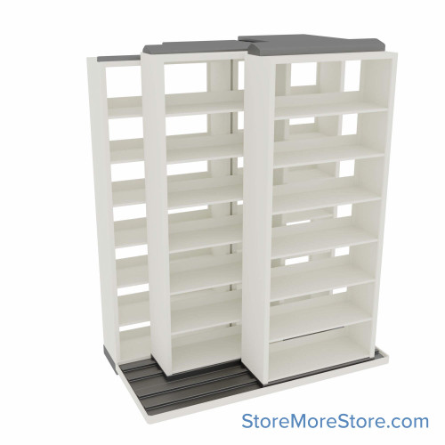 Sliding File Shelves, 76" W x 41" D x 83.75" H Sliding File Shelves, 76" W x 41" D x 83.75" H