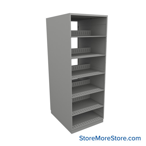 Legal File Shelving, 24" W x 30" D x 64.25" H, Double-Sided Starter Unit Legal File Shelving, 24" W x 30" D x 64.25" H, Double-Sided Starter Unit
