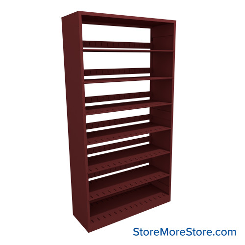 Legal File Shelving, 42" W x 15" D x 76.25" H, Single-Sided Starter Unit