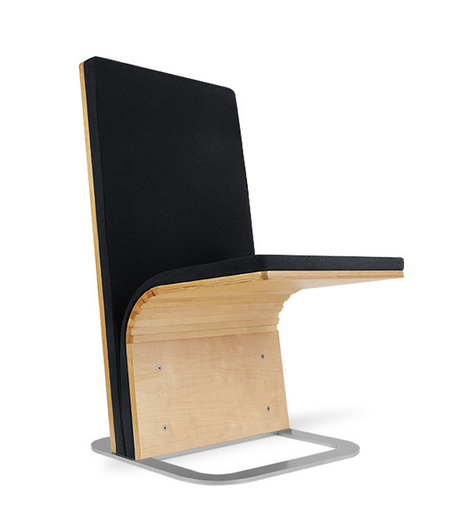 Black Murphy Chair with Silver Moveable Base