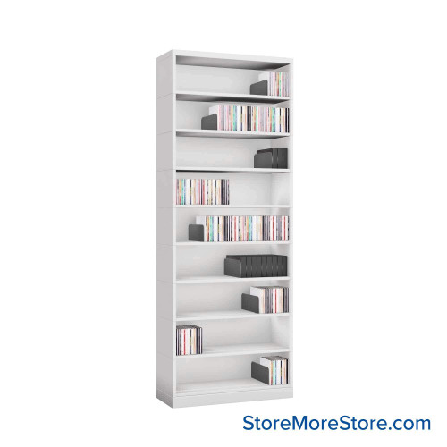 Media Shelving, 24" W x 63.75" H Media Shelving, 24" W x 63.75" H
