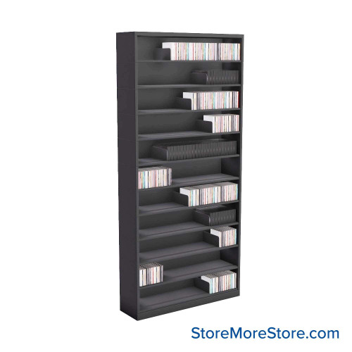 Media Shelving, 36" W x 77.25" H Media Shelving, 36" W x 77.25" H