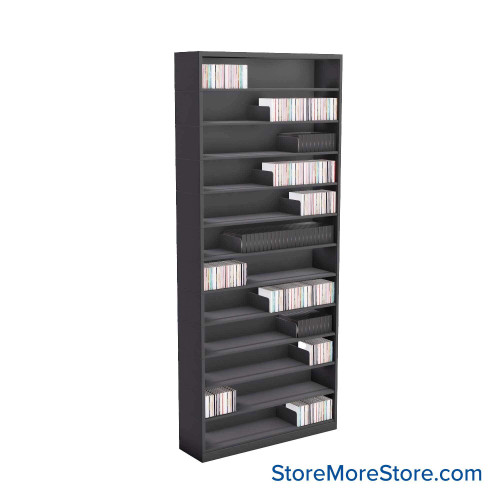 Media Shelving, 36" W x 84" H Media Shelving, 36" W x 84" H
