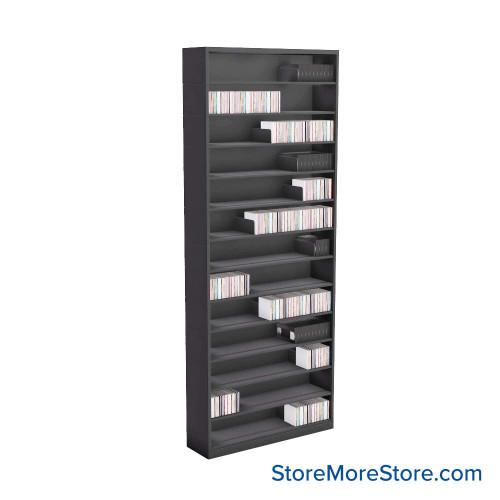 Media Shelving, 36" W x 90.75" H Media Shelving, 36" W x 90.75" H
