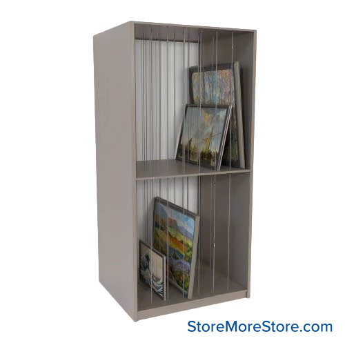 Artwork Storage Shelves, 42" W x 36" D x 88" H