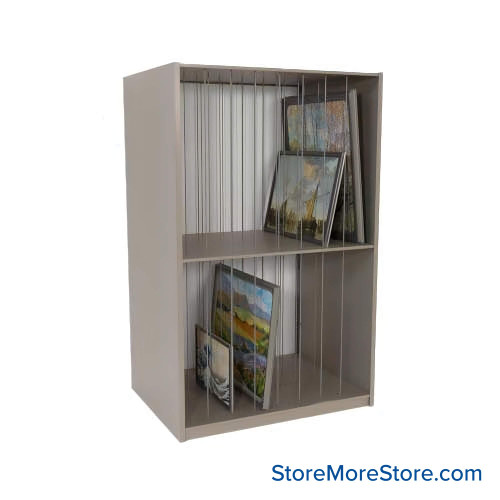 Artwork Storage Shelves, 48" W x 24" D x 76" H