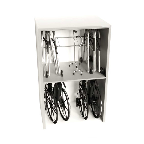 Wheelchair and Walker Shelving, 48" W x 24" D x 76" H