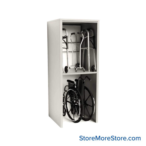 Wheelchair and Walker Shelving, 30" W x 30" D x 76" H Wheelchair and Walker Shelving, 30" W x 30" D x 76" H