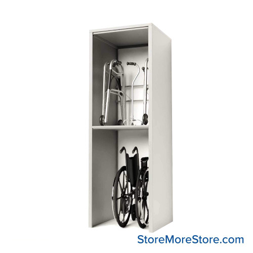 Wheelchair and Walker Shelving, 30" W x 30" D x 88" H Wheelchair and Walker Shelving, 30" W x 30" D x 88" H
