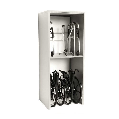 Wheelchair and Walker Shelving, 30" W x 36" D x 88" H