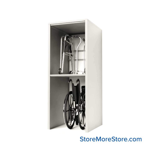 Wheelchair and Walker Shelving, 36" W x 24" D x 76" H Wheelchair and Walker Shelving, 36" W x 24" D x 76" H