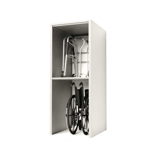 Wheelchair and Walker Shelving, 36" W x 24" D x 76" H