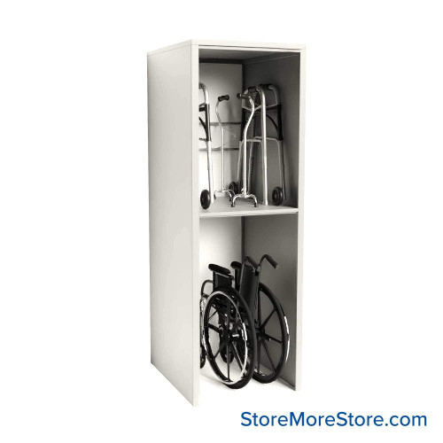 Wheelchair and Walker Shelving, 36" W x 24" D x 88" H Wheelchair and Walker Shelving, 36" W x 24" D x 88" H