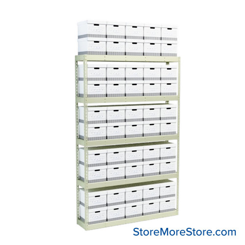 File Box Rack, 69" W x 15" D x 108" H, Starter Unit, No Decking