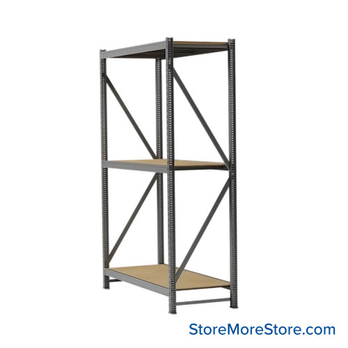 Wide Span Storage Racks, 60" W x 24" D x 123" H, No Decking, Without Foot Plates