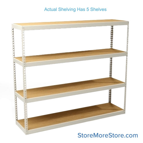 Bulk Storage Racks, 96" W x 30" D x 120" H, Channel Beam, Particle Board Decking Bulk Storage Racks, 96" W x 30" D x 120" H, Channel Beam, Particle Board Decking