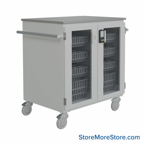 Medical Supply Cart, 4 Baskets 4''D, 4 Baskets 8''D, Key Locking Locking Options
