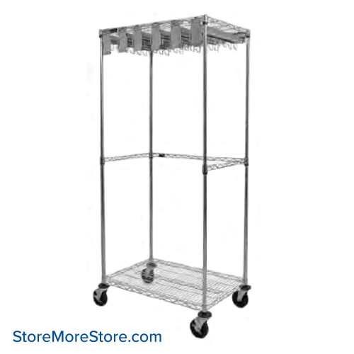 Catheter Storage Cart, 48" W x 24" D