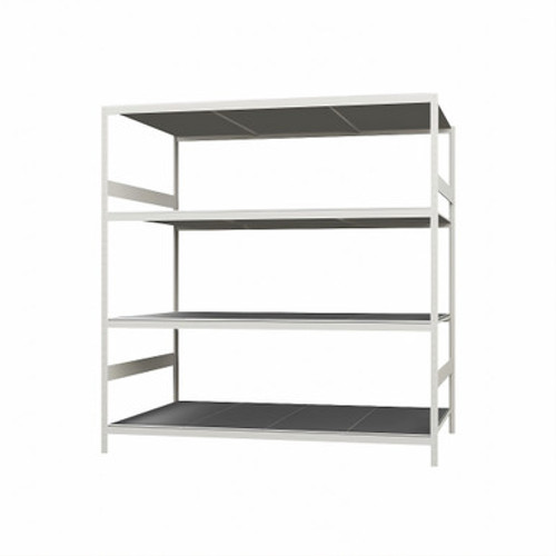 Wide Span Shelving, 60" W x 36" D x 75" H, Open - Adder, Medium-Duty (14-Gauge), Wire, 4 Adjustable Levels Wide Span Shelving, 60" W x 36" D x 75" H, Open - Adder, Medium-Duty (14-Gauge), Wire, 4 Adjustable Levels