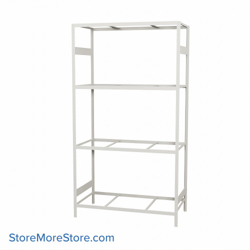 Wide Span Shelving, 48" W x 24" D x 87" H, Open - Starter, Medium-Duty (14-Gauge), No Decking, 4 Adjustable Levels Wide Span Shelving, 48" W x 24" D x 87" H, Open - Starter, Medium-Duty (14-Gauge), No Decking, 4 Adjustable Levels
