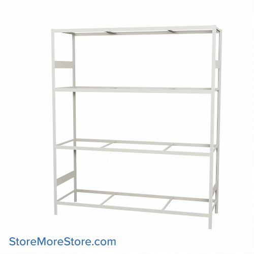 Wide Span Shelving, 72" W x 24" D x 99" H, Open - Starter, Medium-Duty (14-Gauge), No Decking, 4 Adjustable Levels