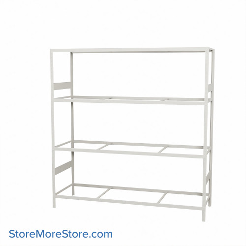 Wide Span Shelving, 72" W x 24" D x 75" H, Open - Starter, Heavy-Duty (12-Gauge), No Decking, 3 Adjustable Levels