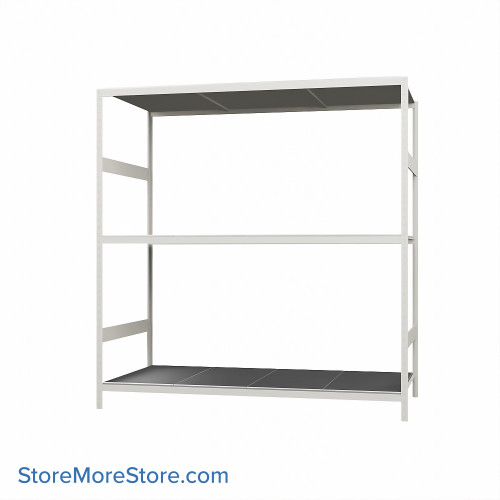 Wide Span Shelving, 72" W x 36" D x 75" H, Open - Starter, Medium-Duty (14-Gauge), Steel, 3 Adjustable Levels