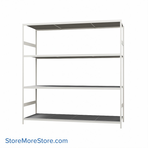Wide Span Shelving, 72" W x 36" D x 99" H, Open - Starter, Medium-Duty (14-Gauge), Steel, 4 Adjustable Levels