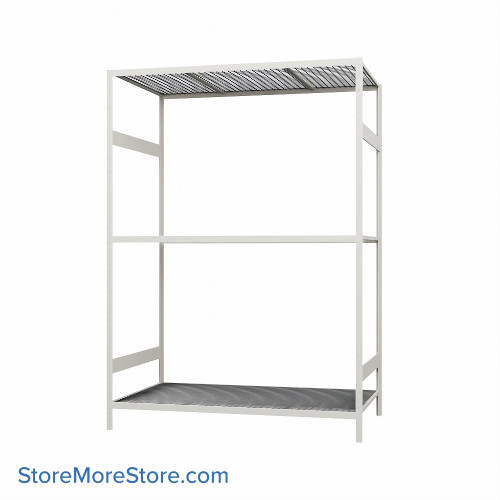 Wide Span Shelving, 60" W x 36" D x 99" H, Open - Starter, Medium-Duty (14-Gauge), Wire, 4 Adjustable Levels
