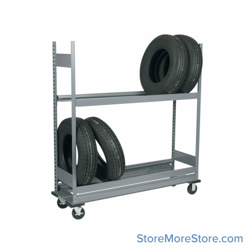Tire Rack, 60" W x 15" D x 67" H, Includes Casters Tire Rack, 60" W x 15" D x 67" H, Includes Casters
