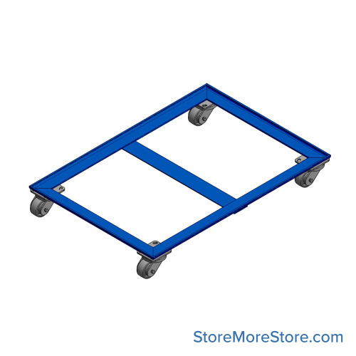 Flat File Dolly, 48" W x 34" D, 44"-48"W x 34"-36"D Adjustable Range