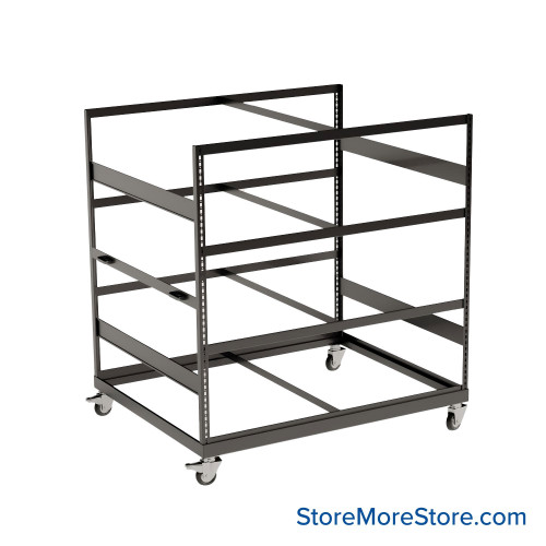 Heavy Duty Shelving on Wheels, 60" W x 48" D x 68.25" H Heavy Duty Shelving on Wheels, 60" W x 48" D x 68.25" H