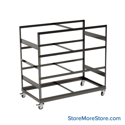 Heavy Duty Shelving on Wheels, 66" W x 36" D x 68.25" H Heavy Duty Shelving on Wheels, 66" W x 36" D x 68.25" H
