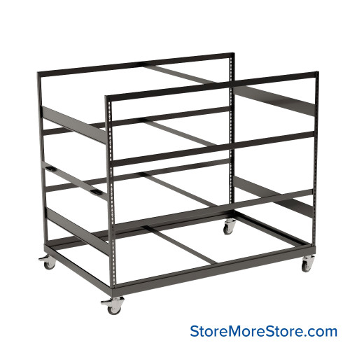 Heavy Duty Shelving on Wheels, 72" W x 48" D x 80.25" H