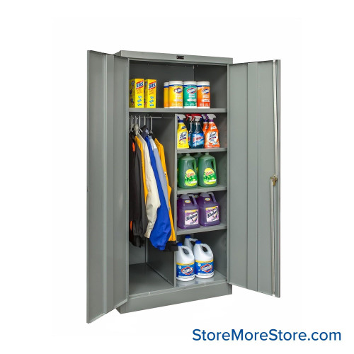 Combination Storage Cabinet, 36" W x 24" D, Unassembled