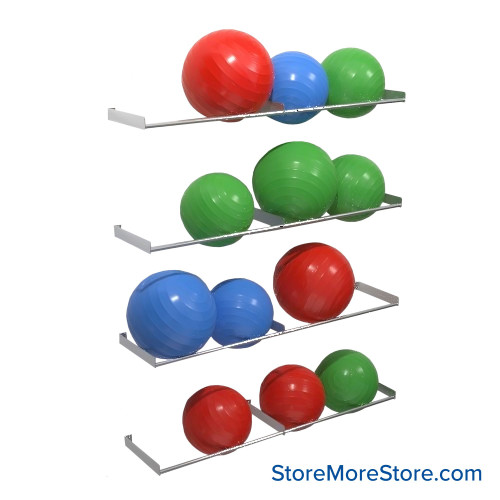 Exercise Ball Rack, 48" W Exercise Ball Rack, 48" W