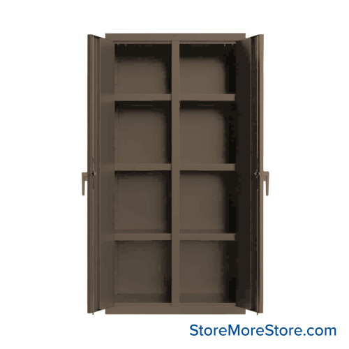 Industrial Cabinet, 36" W x 72" H, Heavy Duty 18-Gauge Steel, No Drawers, Professional Digital Lock
