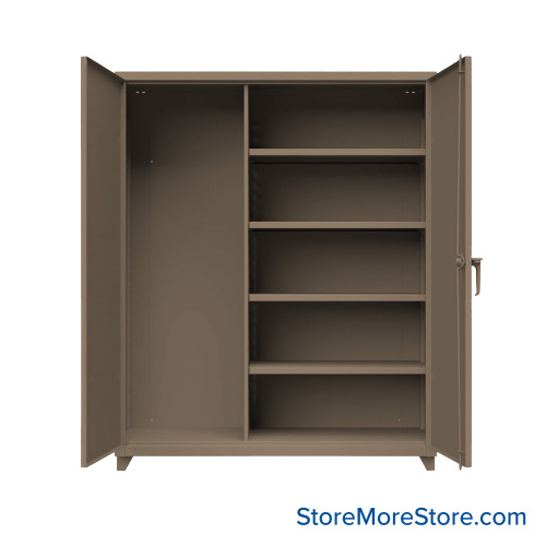 Industrial Storage Cabinet, 72" W x 78" H, Extreme Duty 12-Gauge Steel, 4 Half Shelves, Advanced Digital Lock Industrial Storage Cabinet, 72" W x 78" H, Extreme Duty 12-Gauge Steel, 4 Half Shelves, Advanced Digital Lock