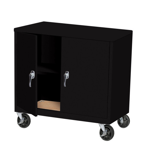 Rolling Steel Counter Cabinets, 48" W x 24" D x 42" H, Steel Cabinet Top, 1 Fixed/ 1 Adjustable Shelves Rolling Steel Counter Cabinets, 48" W x 24" D x 42" H, Steel Cabinet Top, 1 Fixed/ 1 Adjustable Shelves