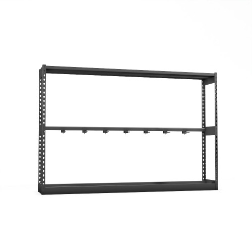 Golf Club Bag Storage, 84" W x 15" D x 57" H, 7 Standard or 6 Pro Bags Golf Club Bag Storage, 84" W x 15" D x 57" H, 7 Standard or 6 Pro Bags